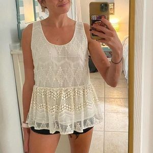 1.State Lace Tank Top Blouse